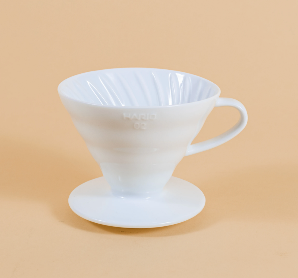 HARIO V60 Ceramic Coffee Dripper 02 (1-4 Cups, Multiple Colors)