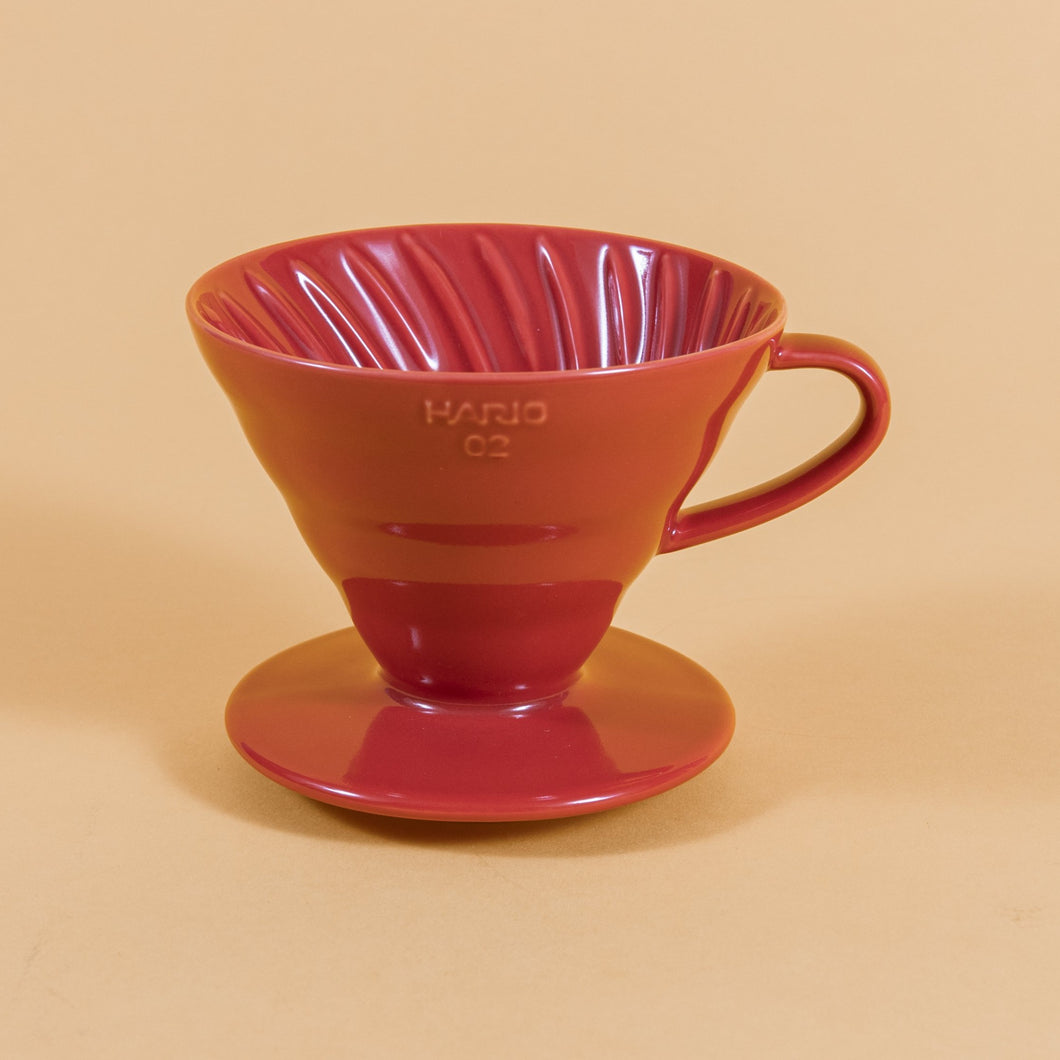 HARIO V60 Ceramic Coffee Dripper 02 (1-4 Cups, Multiple Colors)